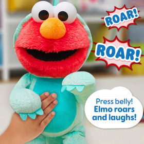 Улица Сезам игрушка плюшевая мягкая Дино Элмо Мир Sesame Street Elmo Dino