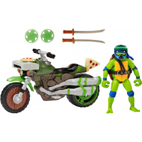 Юність черепашок ніндзя Мутантський розгром іграшка ігровий набір потужний цикл Леонардо Turtles Mutant Mayhem