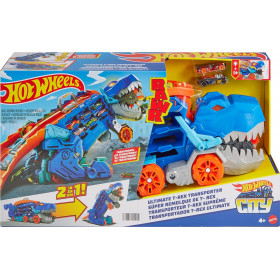 Хот Вилс игрушка напольный трек Ти Рекс Тираннозавр Hot Wheels T-Rex Transporter