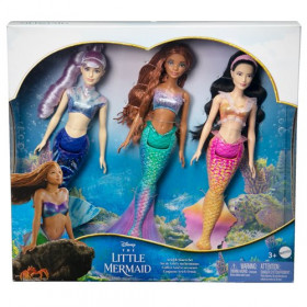 Русалочка 2023 игрушка набор фигурок кукол Ариэль и сестры Disney The Little Mermaid Ariel and Sisters Karina, Mala