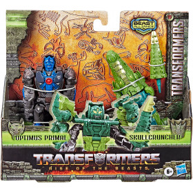 Трансформеры 7 Восхождение Звероботов игрушка фигурка Оптимус Праймал Transformers Rise Of The Beasts Optimus Primal & Skullcruncher