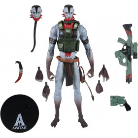 Аватар 3 Огонь и Пепел игрушка фигурка Куоритч Пепельный Воин Avatar Fire and Ash Action Figure Quaritch Ash Warrior