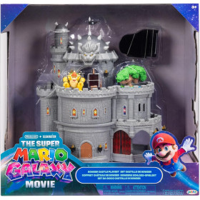 Супер Марио Галактическое кино игровой набор игрушка замок Боузера The Super Mario Galaxy Movie Bowser Playset