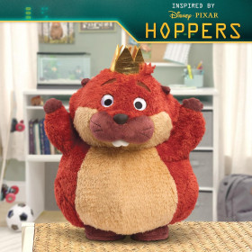 Прыгуны игрушка плюшевая мягкая говорящая Король Георг Disney Hoppers Movie king george