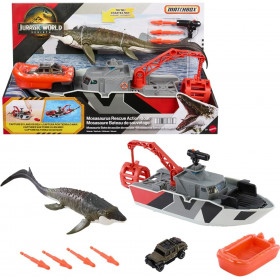 Мир юрского периода Возрождение игрушка игровой набор спасательная лодка Jurassic World Rebirth Figure Car Playset