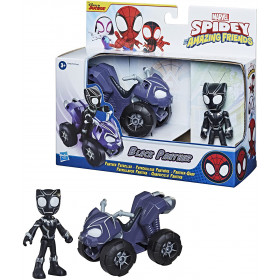 Паучок и его удивительные друзья игрушка игровой набор Чёрная Пантера Marvel's Spidey and His Amazing Friends Change Black Panther