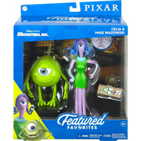 Корпорация монстров игрушка фигурка Селия и Майк Disney Monsters Inc Celia Mae & Mike Wazowski