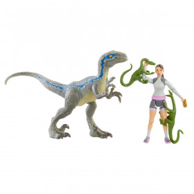 Меловий табір іграшка фігурка Ясміна і динозавр Jurassic World