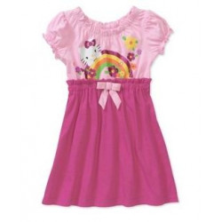 Платье Hello Kitty розовое