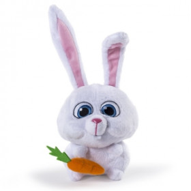 Тайная жизнь домашних животных Снежок с морковью плюшевая игрушка 15см