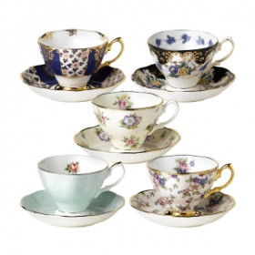 Royal Albert Королевский Альберт чашками и блюдцами 1900 1940 набор из 5
