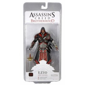 Кредо Убийцы Assassins Creed Эцио с капюшоном EBONY фигурка нека