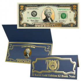 Сувенир подарок Банкнота номиналом два доллара