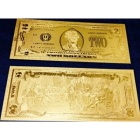 Сувенир подарок Банкнота номиналом два доллара 1976