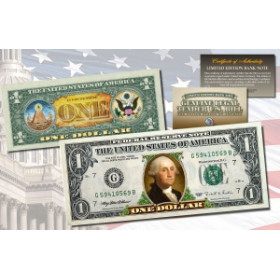 Сувенир подарок Банкнота номиналом один доллар