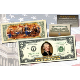 Сувенир подарок Банкнота номиналом два доллара 2