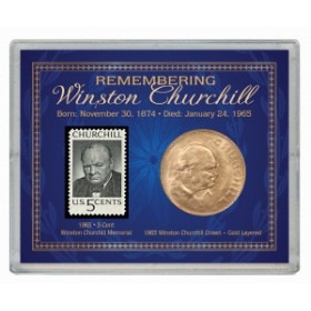 Американская монета коллекционная Уинстон Черчилль