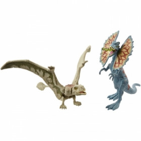 Мир Юрского периода Динозавры игрушка фигурка Дилофозавр и Диморфодон