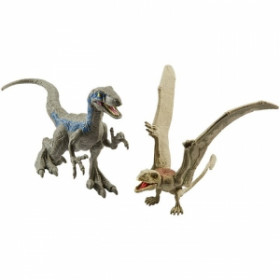 Динозавры Мир Юрского периода игрушка фигурка велоцираптор и Диморфодон