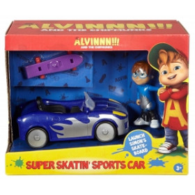 Элвин и Бурундуки 3 игровой набор Скейтер и Спорткар