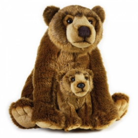 Гризли серый медведь игрушка плюшевая мягкая Нэшнл джиогрэфик National Geographic