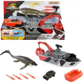 Мир юрского периода Возрождение игрушка игровой набор спасательная лодка Jurassic World Rebirth Figure Car Playset