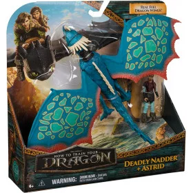 Как приручить дракона игрушка фигурка Злобный Змеевик и Астрид How To Train Your Dragon movie Deadly Nadder Figure